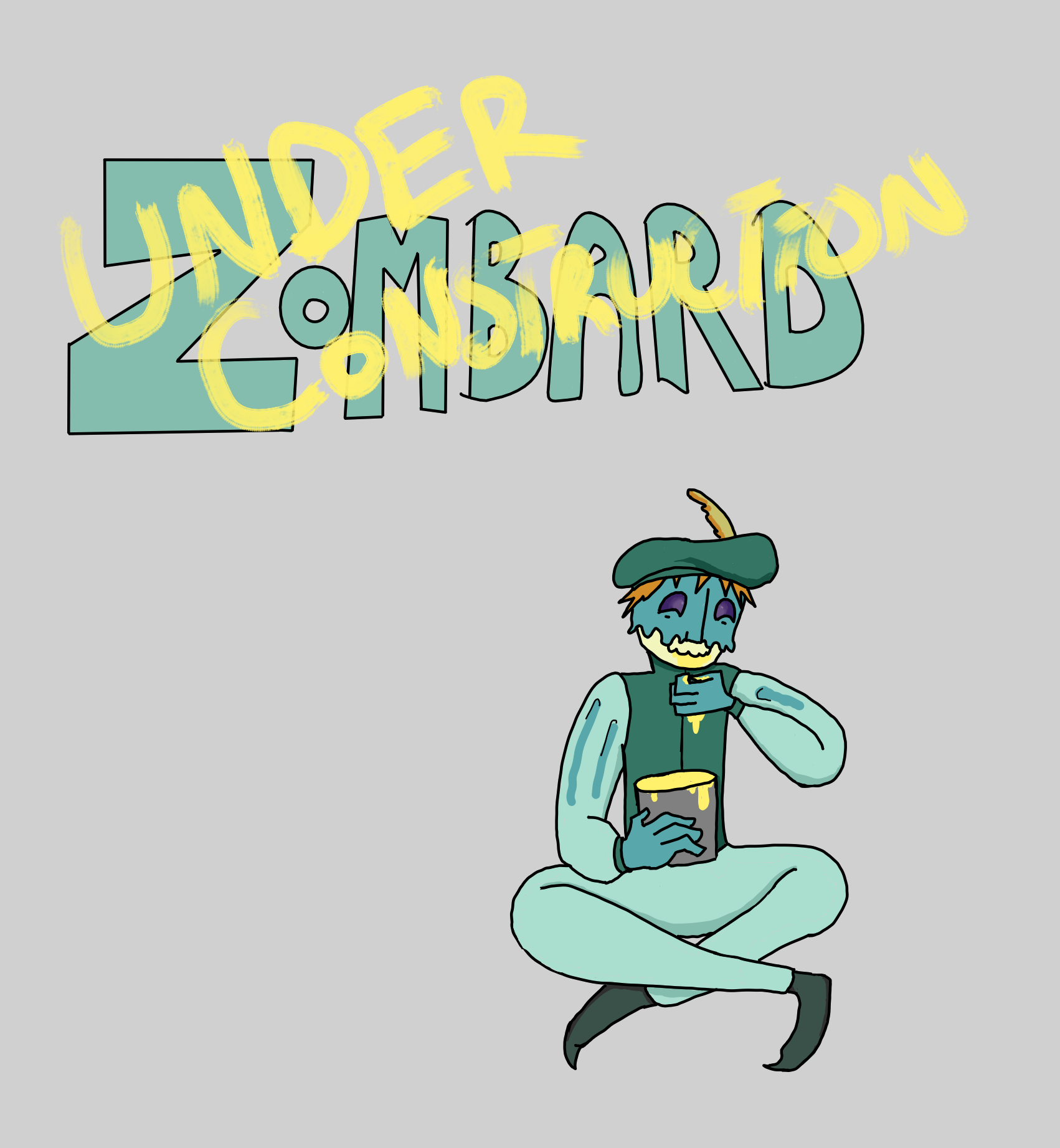 The Zombard eating paint